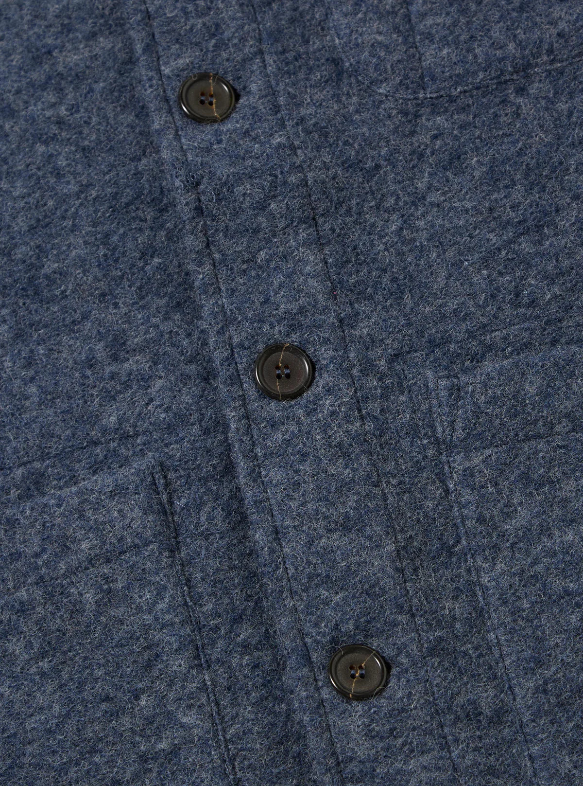 Universal Works - Wool Fleece Field Jacket in Slate Blue - Image 6