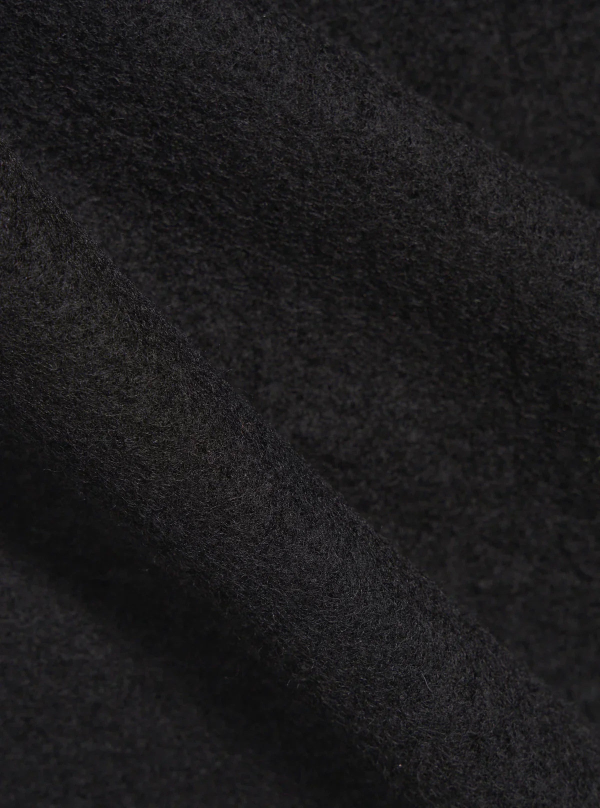 Universal Works - Wool Fleece Zip Bomber in Black - Image 6