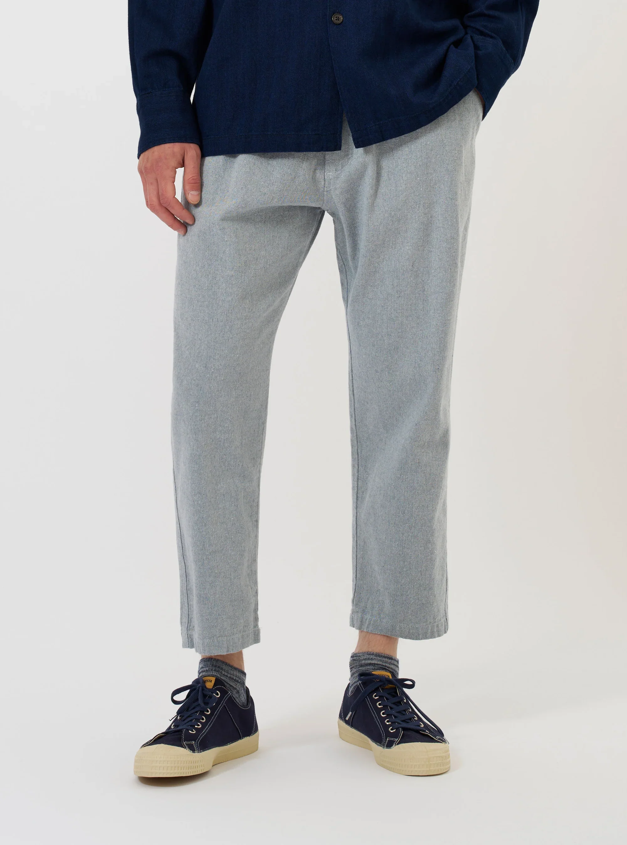Universal Works - Hi Water Trouser in Light Indigo Jean Cloth Reworked - Image 4