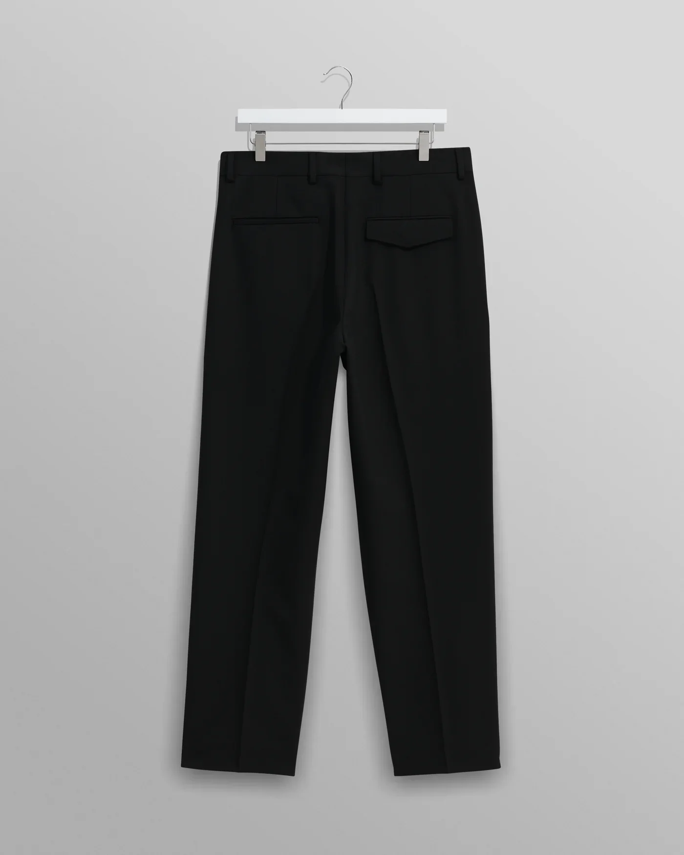 Wax London - Aubyn Black Wool Blend Twill Pleated Trousers - Image 2