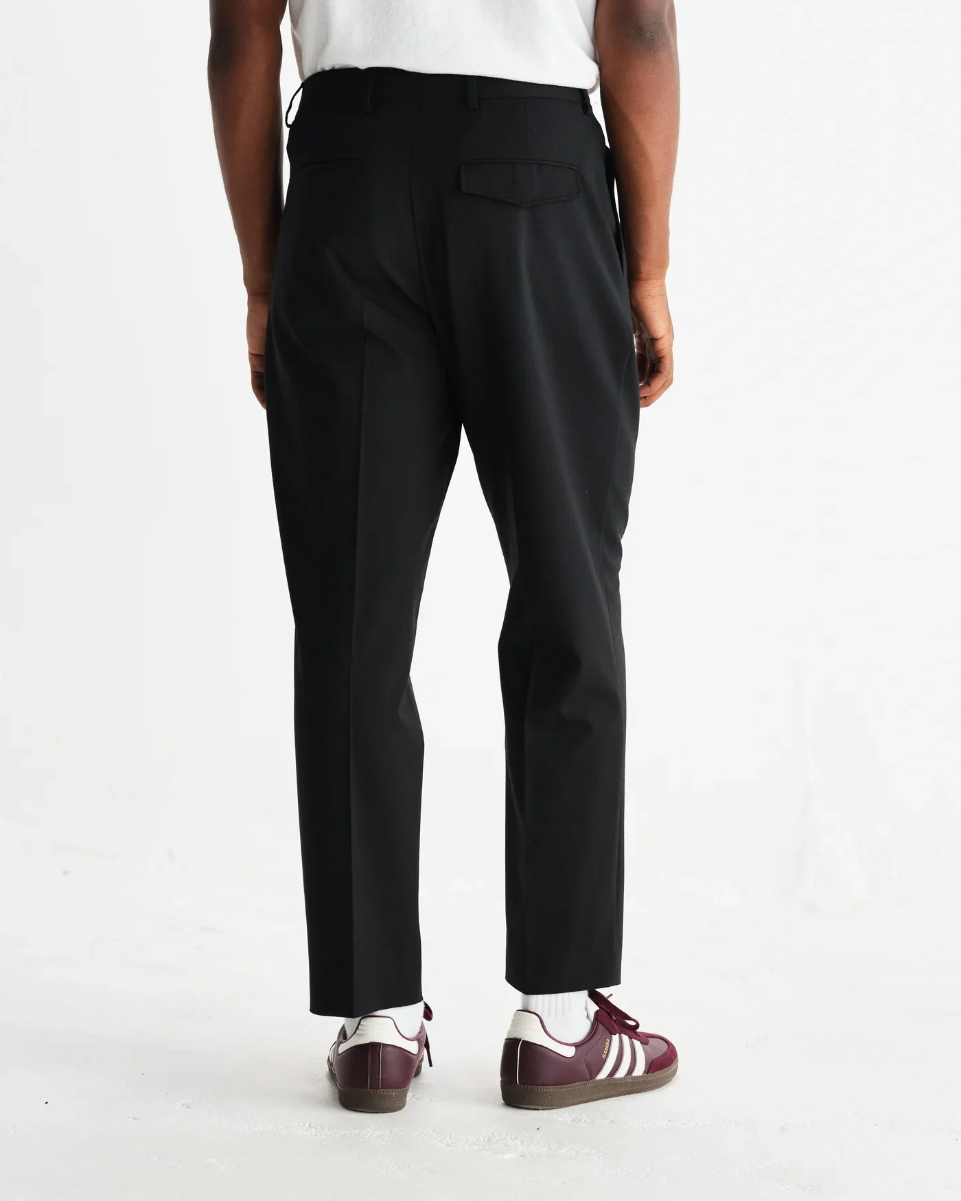 Wax London - Aubyn Black Wool Blend Twill Pleated Trousers - Image 9
