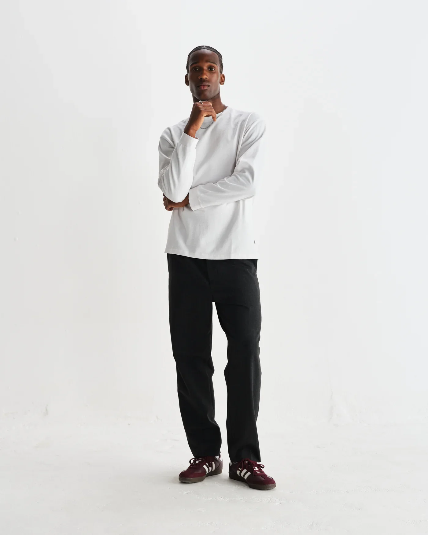 Wax London - Aubyn Charcoal Wool Blend Twill Pleated Trousers - Image 6