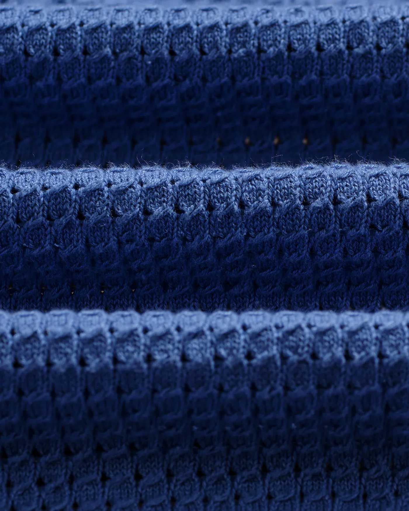 Wax London - Belle Tipped Pointelle Polo Shirt in Blue - Image 4