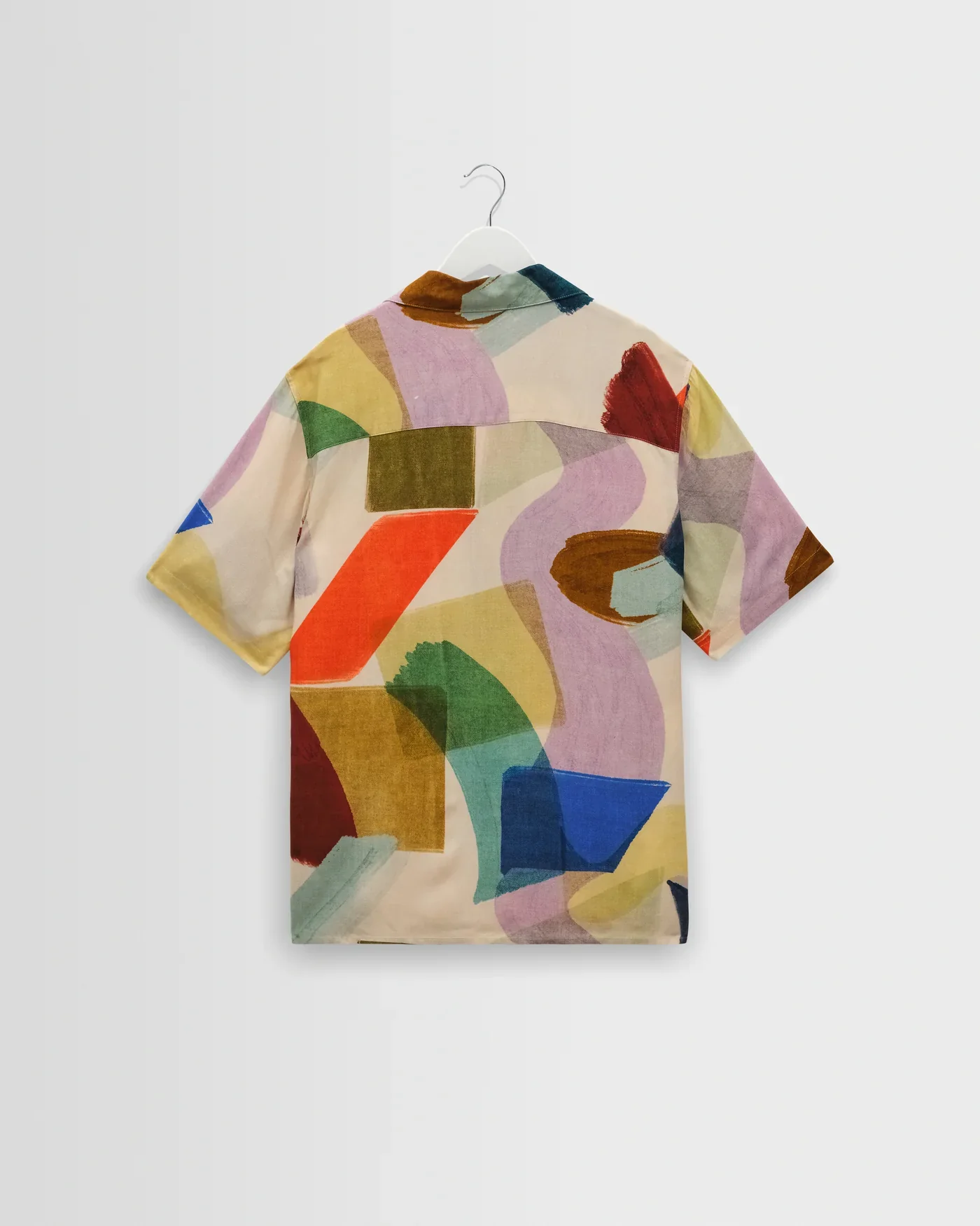 Wax London - Didcot Multicolour Painted Shapes Short-Sleeve Shirt - Image 2