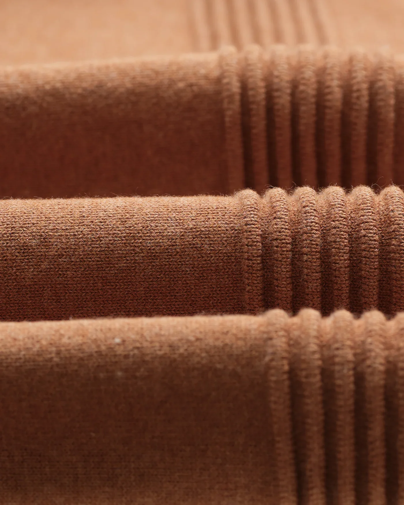 Wax London - Lennox Camel Milano Stripe Knitted Polo - Image 4