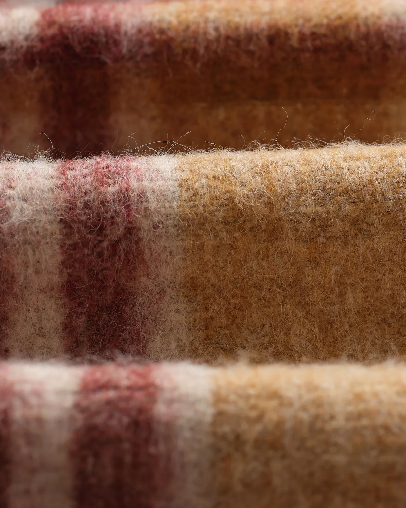 Wax London - Nolan Natural And Multicolour Check Wool Overshirt - Image 4