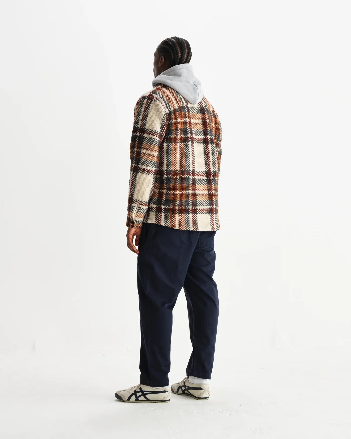Wax London - Whiting Ecru And Multicolour Wool Bobble Overshirt - Image 7