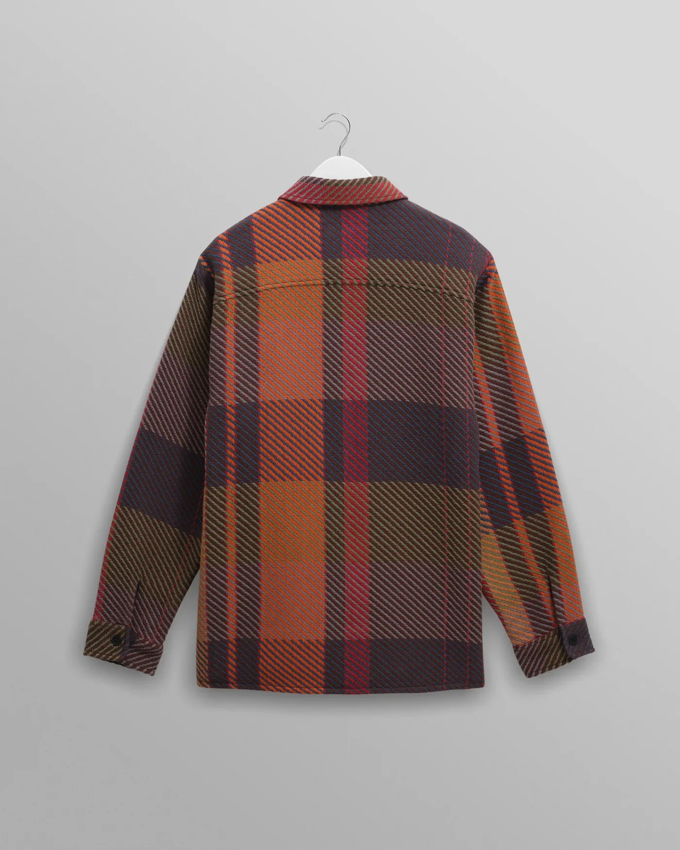 Wax London - Whiting Orange And Multicolour Tempo Check Overshirt - Image 2